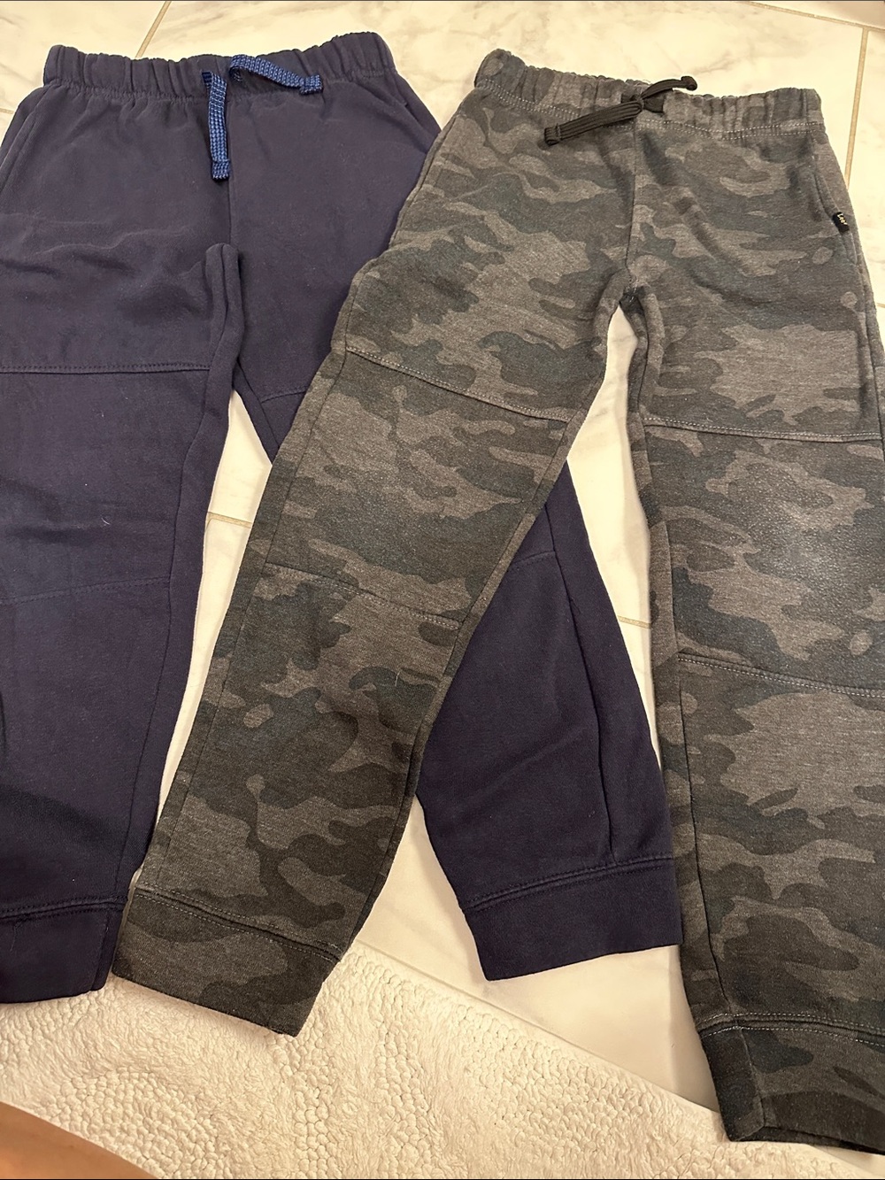 Kids' Jogger Pants - Navy & Gray Camo Lee brand size 7/8